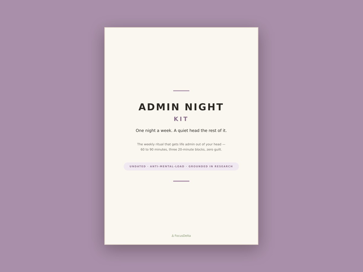 Admin Night Kit cover